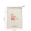 Sac à vrac en coton bio 20x28