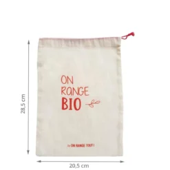 Sac à vrac en coton bio 20x28