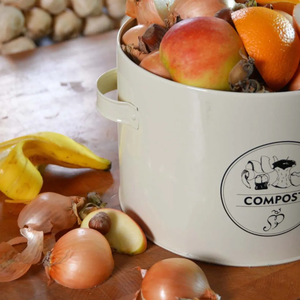 Seau à compost de cuisine avec filtre