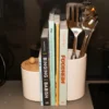 Serre-livres pot à ustensiles