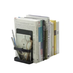 2 serre-livres vide poche noir