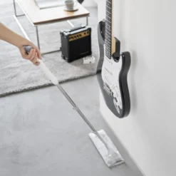Support mural blanc pour guitare