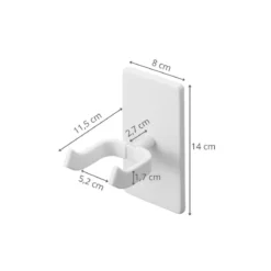 Support mural blanc pour guitare