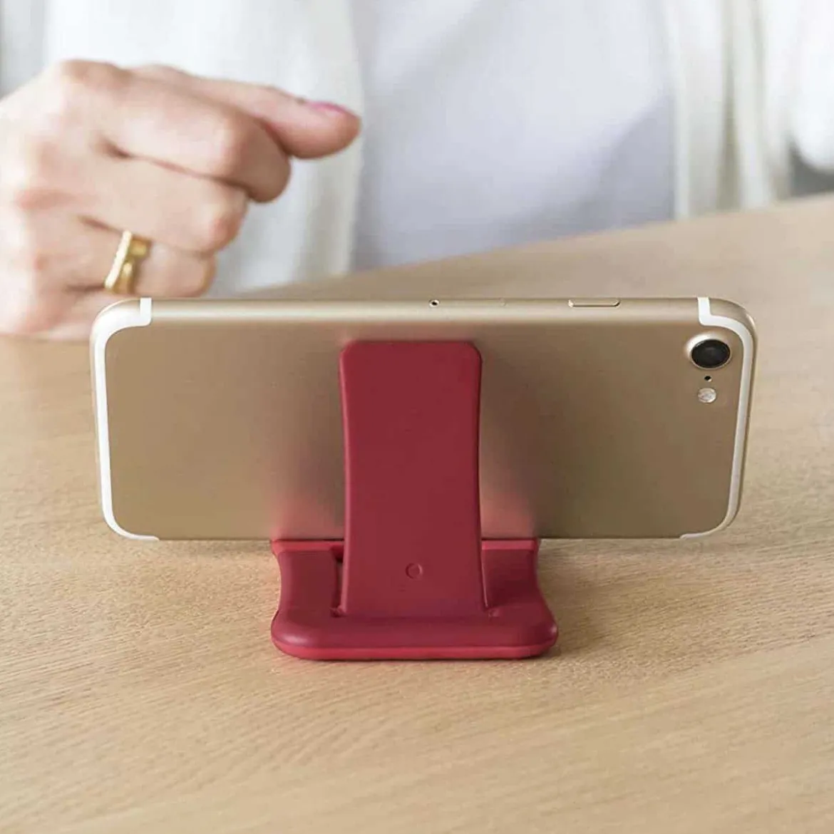 Support pour téléphone portable rouge