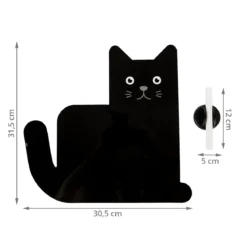 Tableau magnétique noir chat