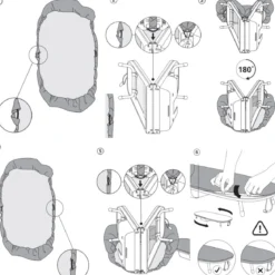 Table à repasser pliable et compacte