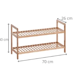 Étagère à chaussures en bois