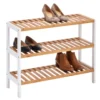 Étagère à chaussures en bois 3 niveaux
