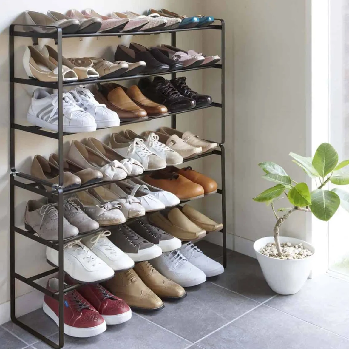 Étagère à chaussures extensible 3 étages