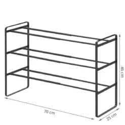 Étagère à chaussures extensible 3 étages