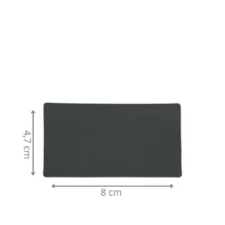 8 étiquettes adhésives rectangulaires ardoise