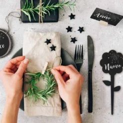 5 étiquettes ardoise pour plantes