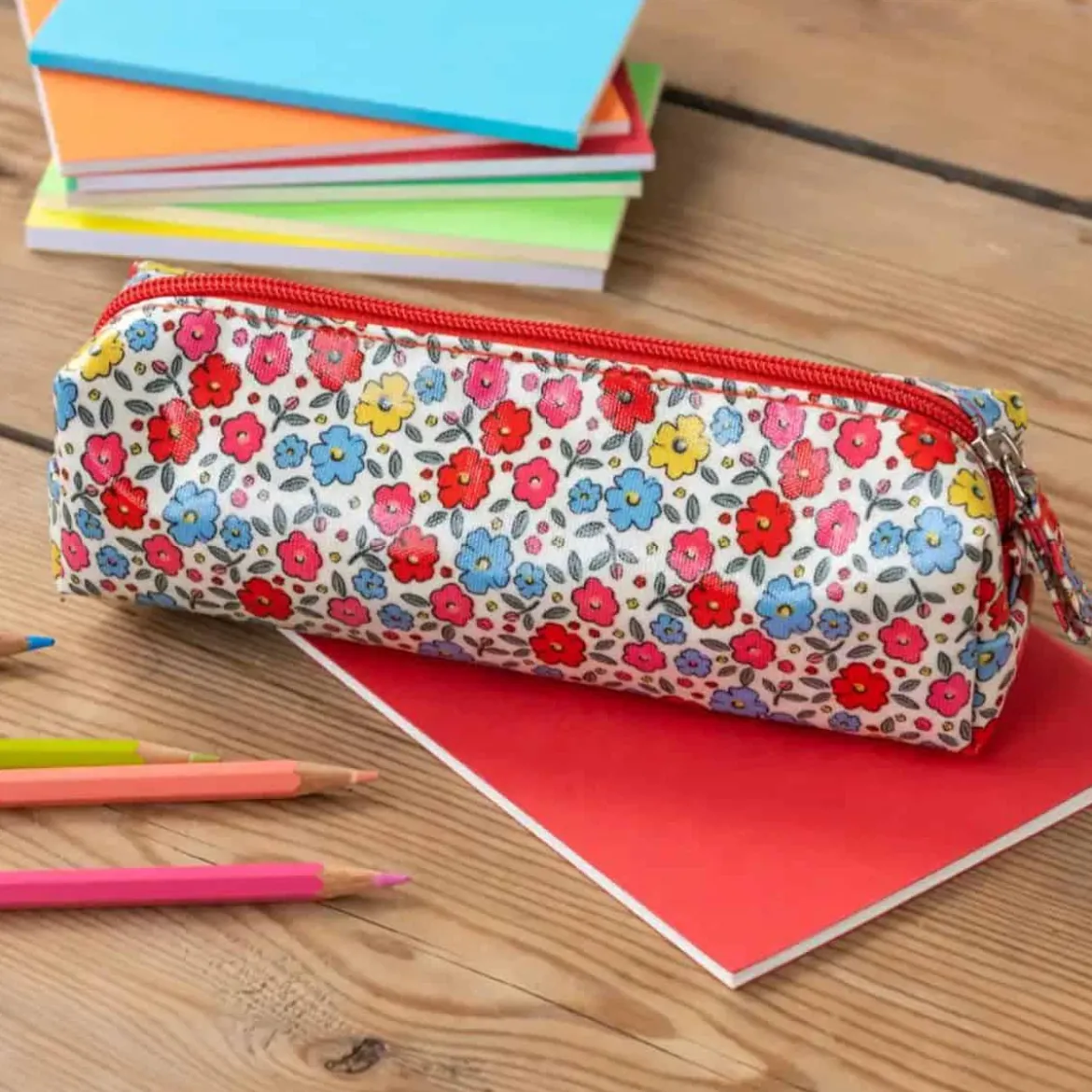 Trousse d'école fleurie