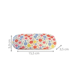 Étui à lunettes fleuri