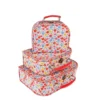 3 valisettes motif liberty