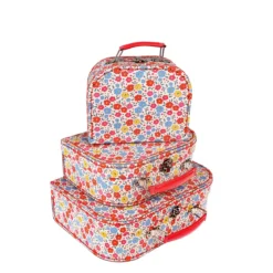 3 valisettes motif liberty