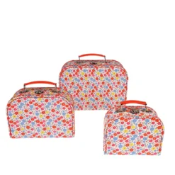 3 valisettes motif liberty