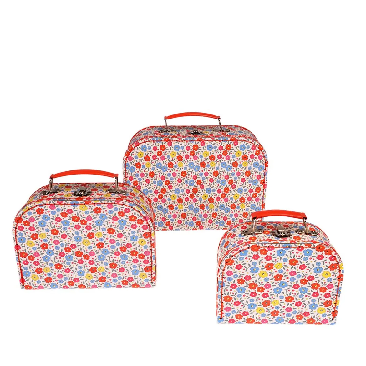 3 valisettes motif liberty