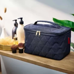 Vanity case en tissu molletonné