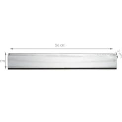 Vide-poche mural métallique en inox avec 6 aimants